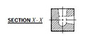 Right Angle Junction Bars NPT Porting - Cross Section